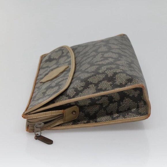 SAINT LAURENT Clutch Bag 2Set Beige Brown gold Auth - Picture 15 of 16